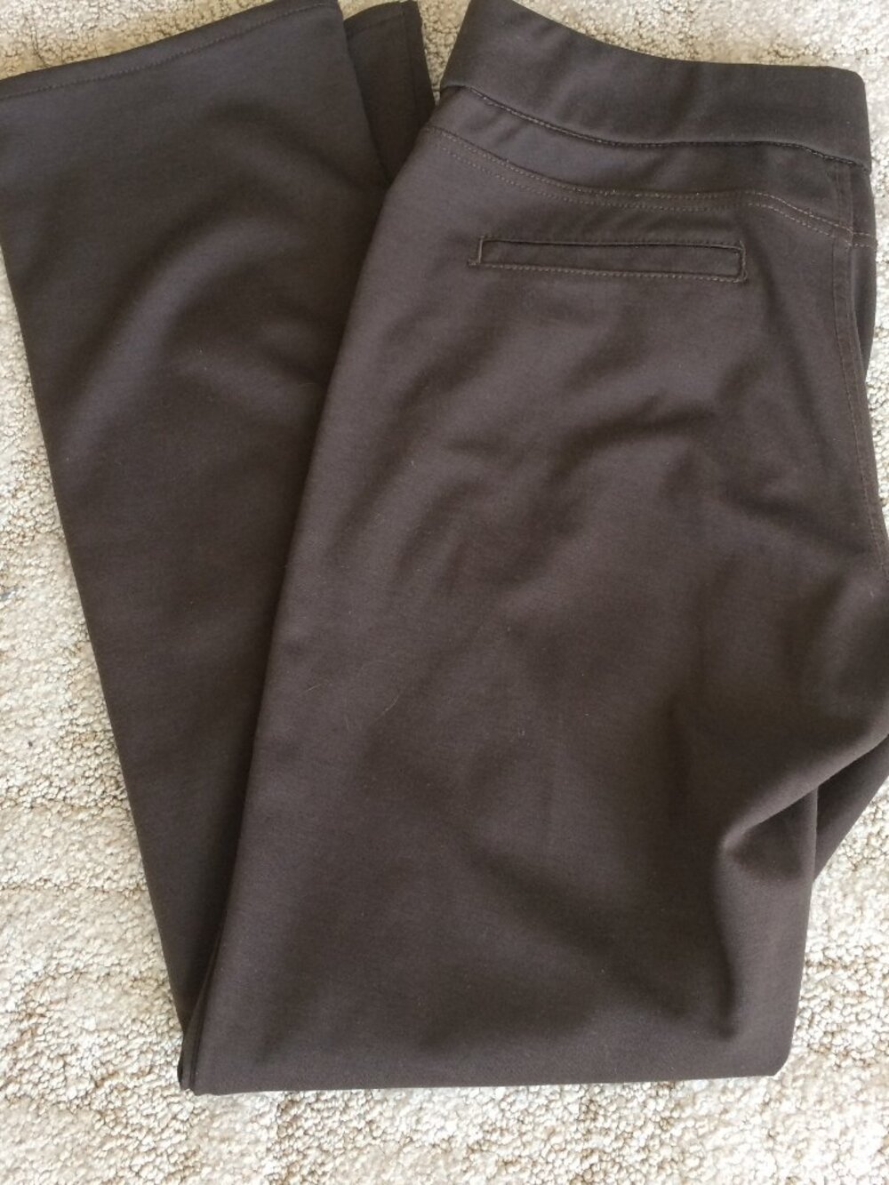 Lee Style Up Pull On Brown Pants Size 12 M